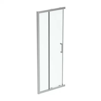 Usa cabina de dus culisanta Ideal Standard Connect 2 80x80 cm profil argintiu lucios