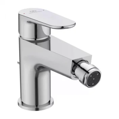 Baterie bideu Ideal Standard Cerafine O crom lucios cu ventil metalic