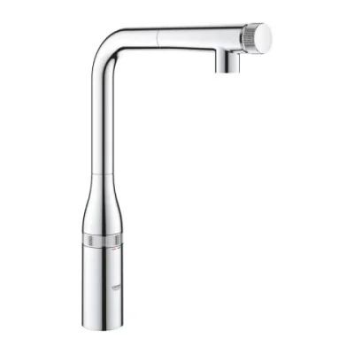 Baterie bucatarie cu dus extractibil Grohe Essence SmartControl crom lucios