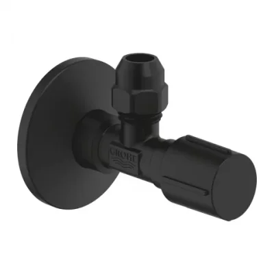 Robinet coltar Grohe negru mat Phantom Black 1/2"x3/8"