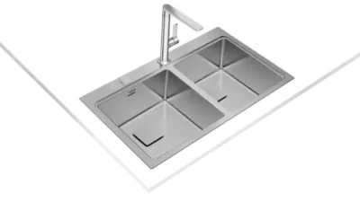 chiuveta bucatarie teka premium zenit rs15 2b 86 cu 2 cuve 860x520cm inox