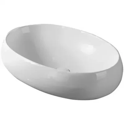 lavoar baie pe blat oval fluminia lheea 59x40 cm