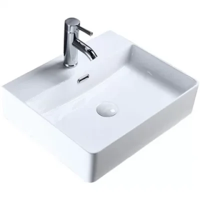 lavoar baie pe blat fluminia mercur 46x42 cm