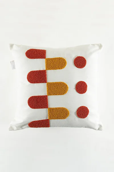 perna craft 43x43 cm in mustar rosu tigla