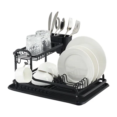 scurgator de vase cu suport tacamuri double fr 4028ad luigi ferrero 43x38 5x22 cm aluminiu rezistent la rugina