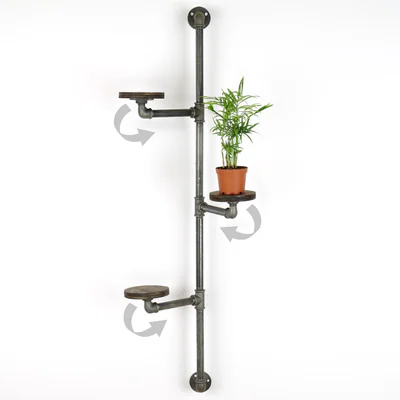 Suport pentru ghivece, BORURAF263, 114x31x12 cm, Argintiu