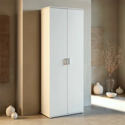 dulap multifunctional arconati inter link 70x35x189 cm lemn alb