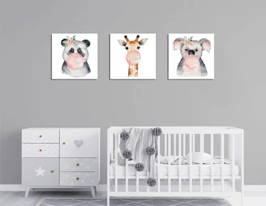 Tablou decorativ, FAH10, Rama de lemn, Multicolor