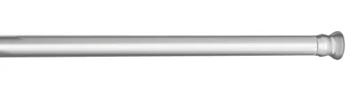 Bara extensibila pentru perdeaua de dus, Wenko, Chrome, 110 - 185 cm, 2 cm Ø, aluminiu, gri