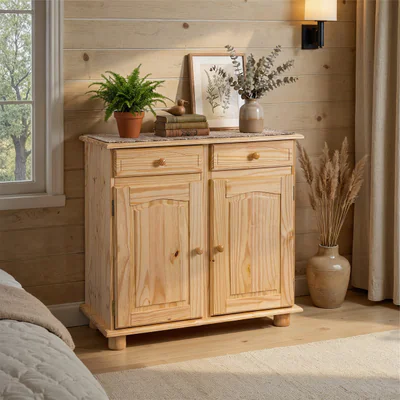 comoda pamina inter link 88x43x86 cm lemn natur