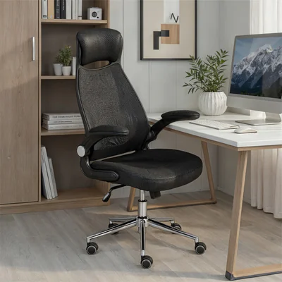 scaun de birou xl tecwork inter link 68x68x114 122 cm rotativ metal poliester negru