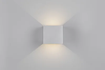 aplica de perete patrata pentru exterior genie rl now 10x10 5x10 cm 1w 2x smd plastic titaniu