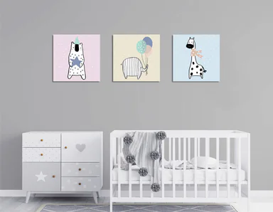 Tablou decorativ, FAH09, Rama de lemn, Multicolor