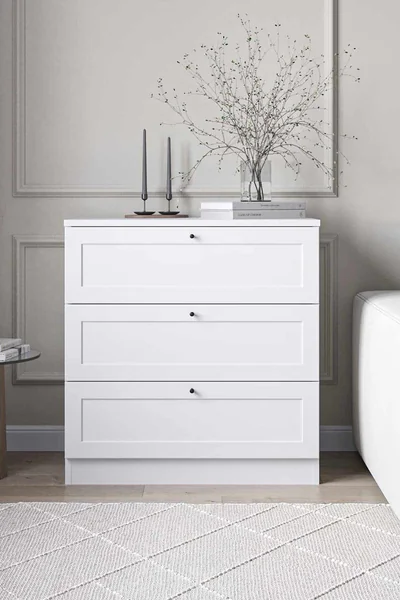 Dulap, Hanah Home, Terra, 75x77x42 cm, Alb