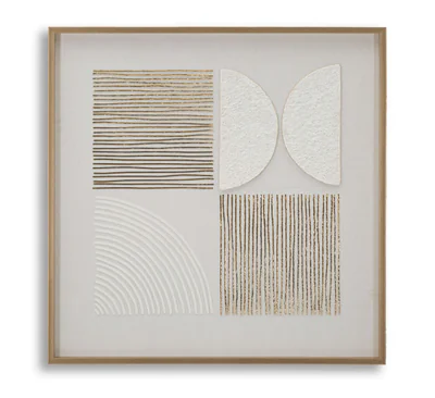 Tablou decorativ Abstract -H, Mauro Ferretti, 60x60 cm, canvas/lemn de pin/plastic, multicolor