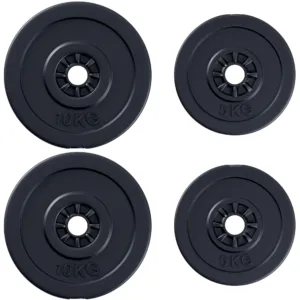 HOMCOM Set Greutăți pentru Haltere 30KG, 4 Discuri - 2x5kg și 2x10kg, Antrenament Fitness | Aosom Romania