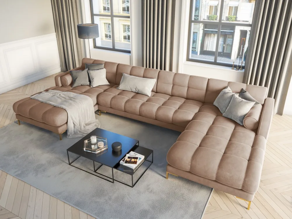 coltar-7-locuri-bali-velvet-picioare-gold-–-l383-x-l185-x-h7593342 Coltar 7 locuri Bali velvet/picioare gold – L383 x l185 x h75 - imagine 3