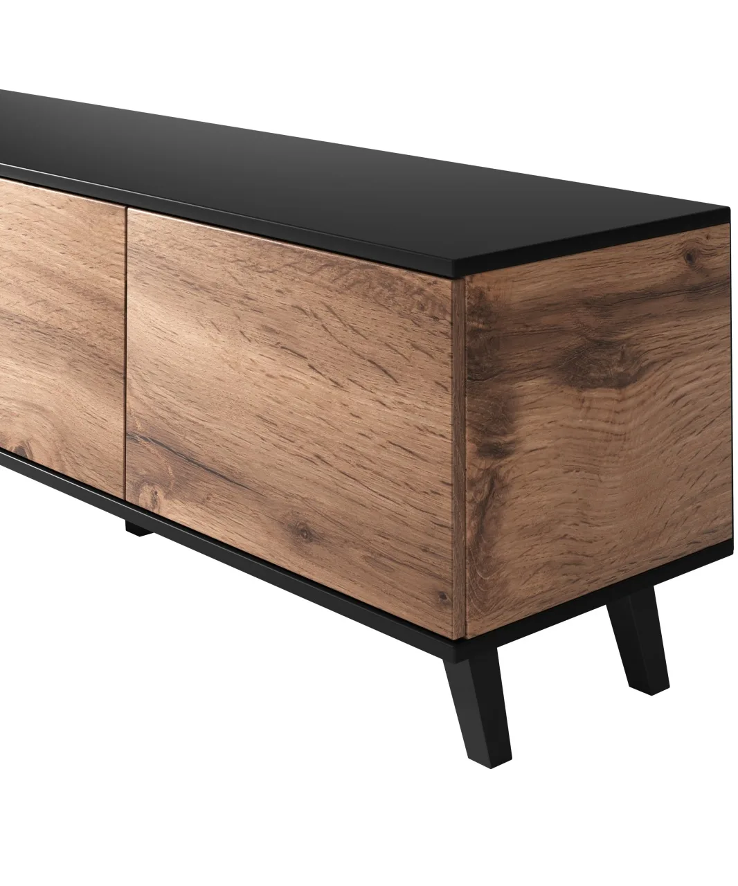 comoda-tv-random-rtv1-stejar-wotan-negru-l150-x-a40-x-h47-cm171388 Comoda TV Random RTV1 stejar wotan/negru - L150 x A40 x h47 cm - imagine 14