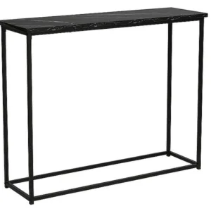 Consola Rossi C - marmura neagra/negru mat