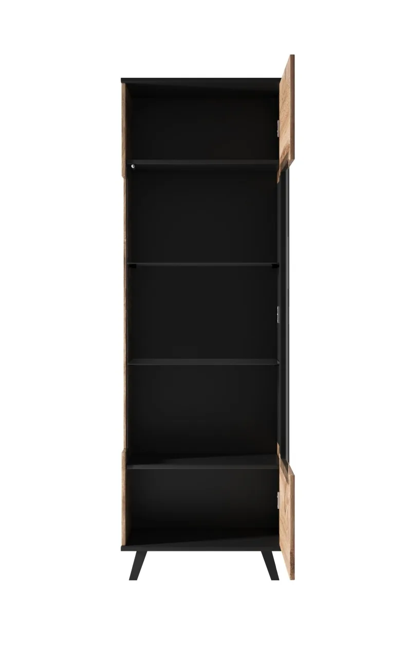 corp-depozitare-random-w1-stejar-wotan-negru-l60-x-a40-x-h182-cm171417 Corp depozitare Random W1 stejar wotan/negru - L60 x A40 x h182 cm - imagine 5