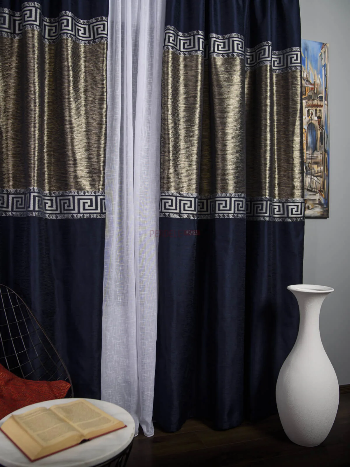 draperie-tip-panou-albastru-argintiuPA-18937389 Draperie tip panou albastru argintiu - imagine 2