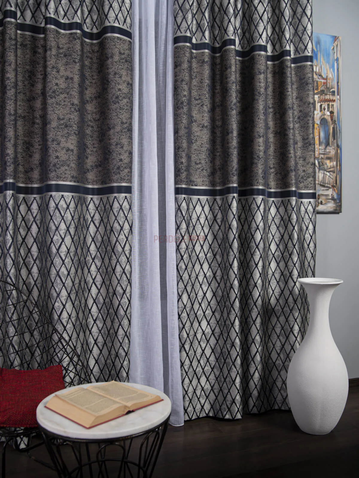 draperie-tip-panou-argintiunegruPA-18087050 Draperie tip panou argintiu,negru - imagine 2