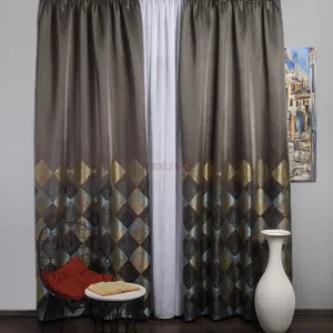 Draperie tip panou auriu,bleu