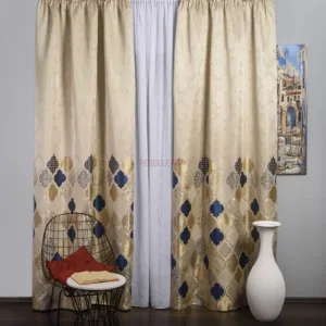 Draperie tip panou bej,albastru