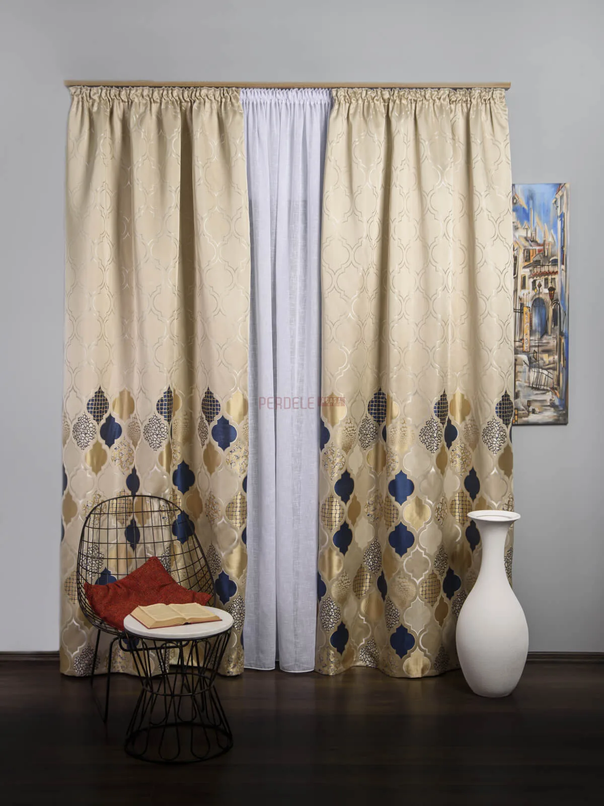 draperie-tip-panou-bejalbastruPA-17576845 Draperie tip panou bej,albastru