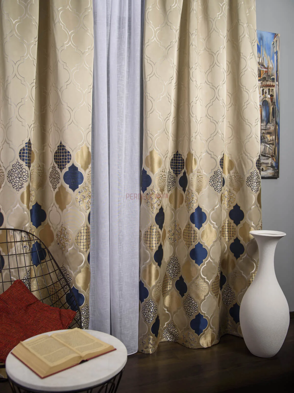 draperie-tip-panou-bejalbastruPA-17576846 Draperie tip panou bej,albastru - imagine 2