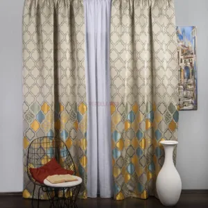 Draperie tip panou bleu,auriu