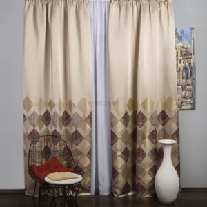 Draperie tip panou grena,bej