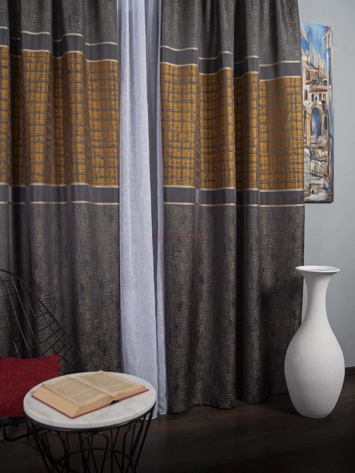 draperie-tip-panou-grimustarPA-18117062 Draperie tip panou gri,mustar - imagine 2