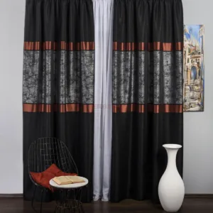 Draperie tip panou negru,gri,cupru