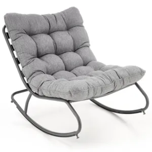 Fotoliu tip balansoar Gatto gri - H70 cm