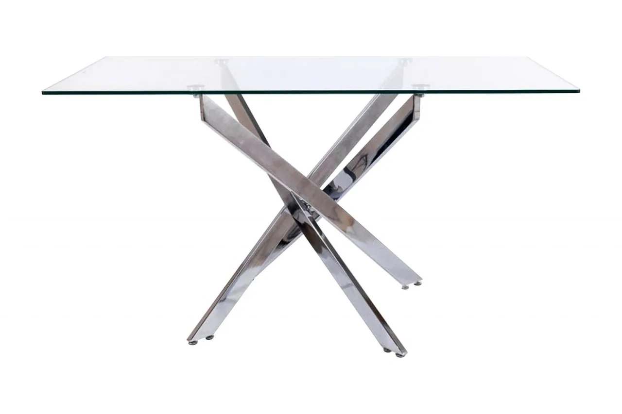 masa-dreptunghiulara-agis-ii-transparent-argintiu-l140xl80xh75-cm30478 Masa dreptunghiulara Agis II transparent/argintiu L140xl80xh75 cm - imagine 3