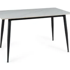 Masa Rion alb/negru L130xl70 cm