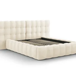 Pat tapitat catifea Bali T – 140×200 cm