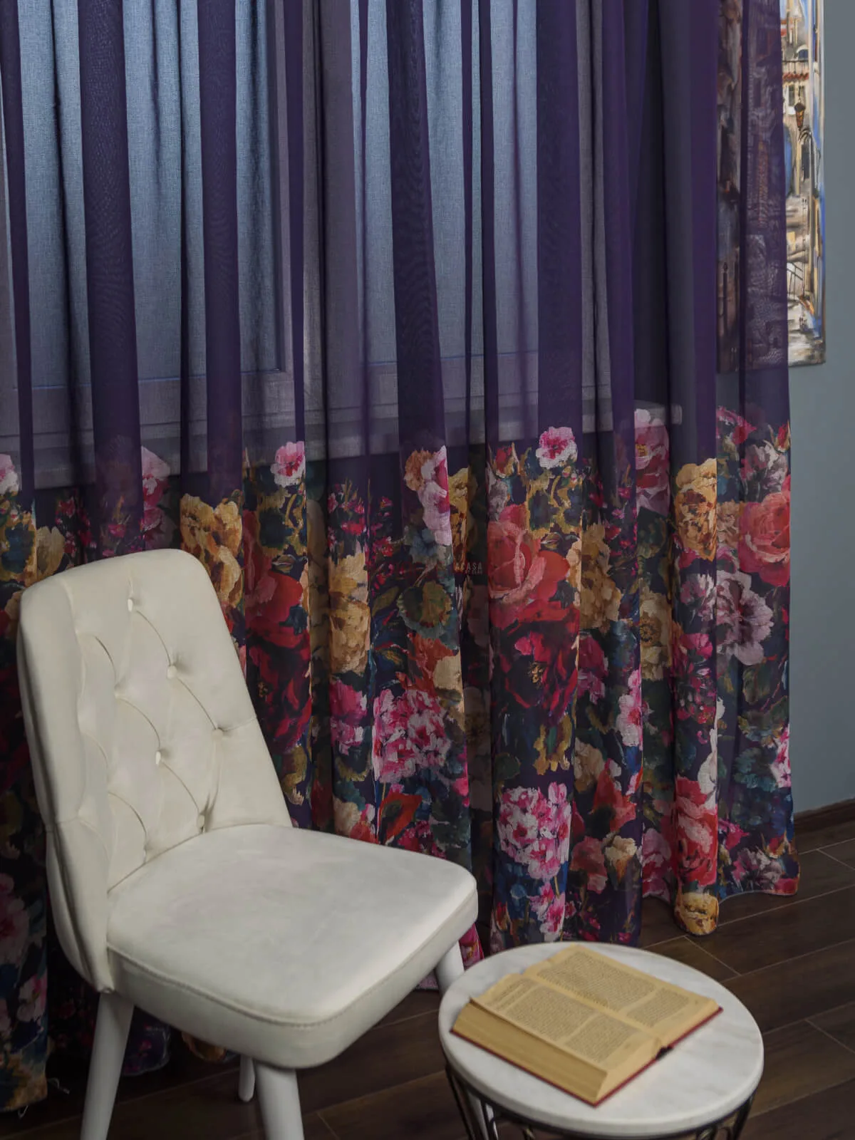 perdea-tip-in-albastruflori-multicolore-pa2037PA-20387969 Perdea tip in mov,flori multicolore - imagine 2