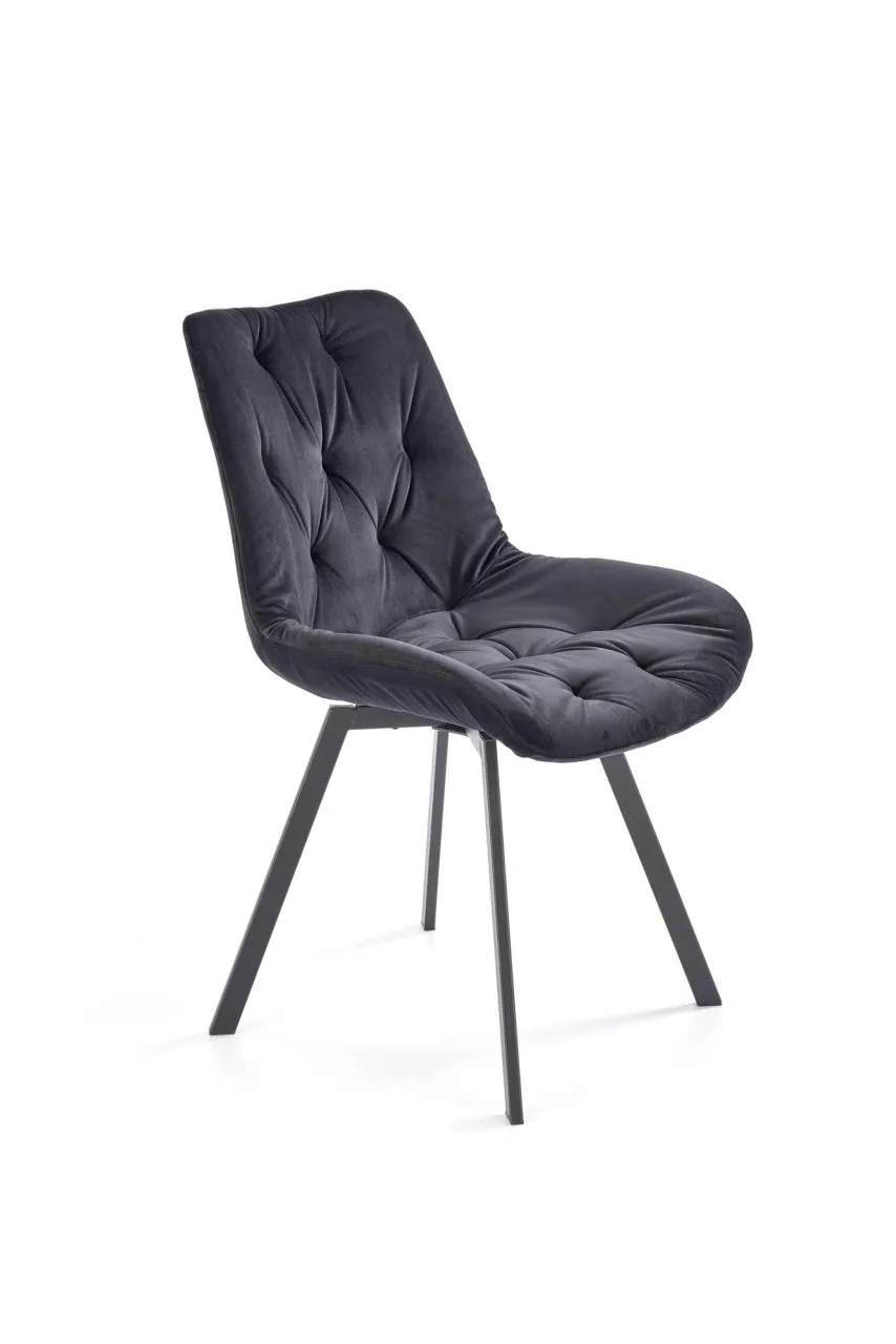 scaun-catifea-k519-velvet-negru165445 Scaun catifea K519 velvet negru - imagine 7