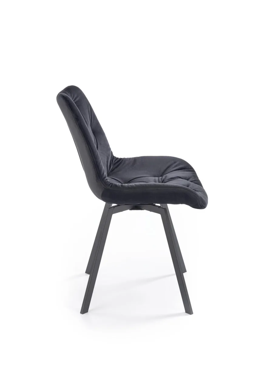 scaun-catifea-k519-velvet-negru165447 Scaun catifea K519 velvet negru - imagine 9