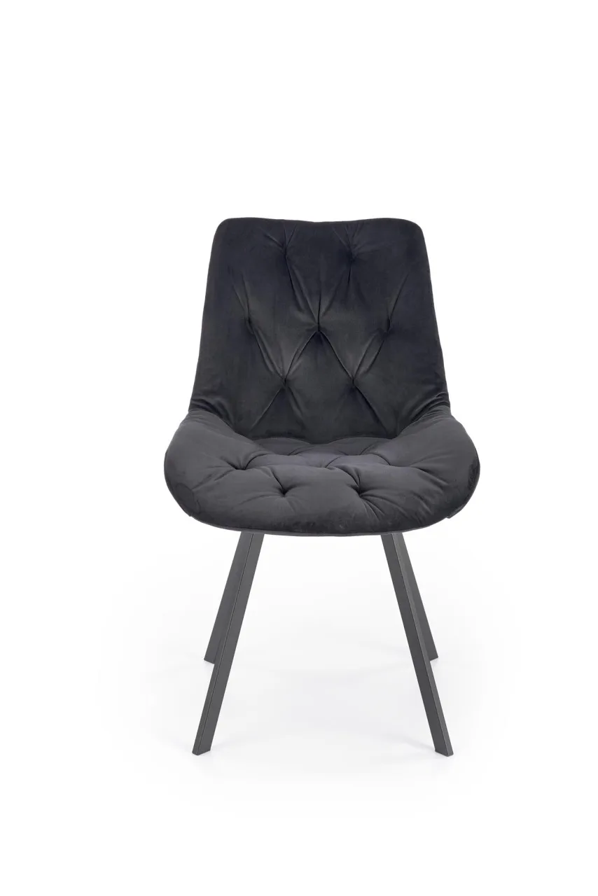 scaun-catifea-k519-velvet-negru165451 Scaun catifea K519 velvet negru - imagine 13