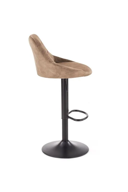 scaun-de-bar-h101-velvet-bej77932 Scaun de bar H101 velvet bej - imagine 2