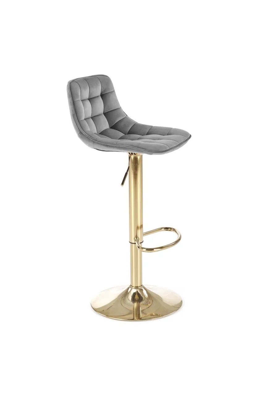 scaun-de-bar-h120-velvet-gri-gold162464 Scaun de bar H120 velvet gri/gold - imagine 5
