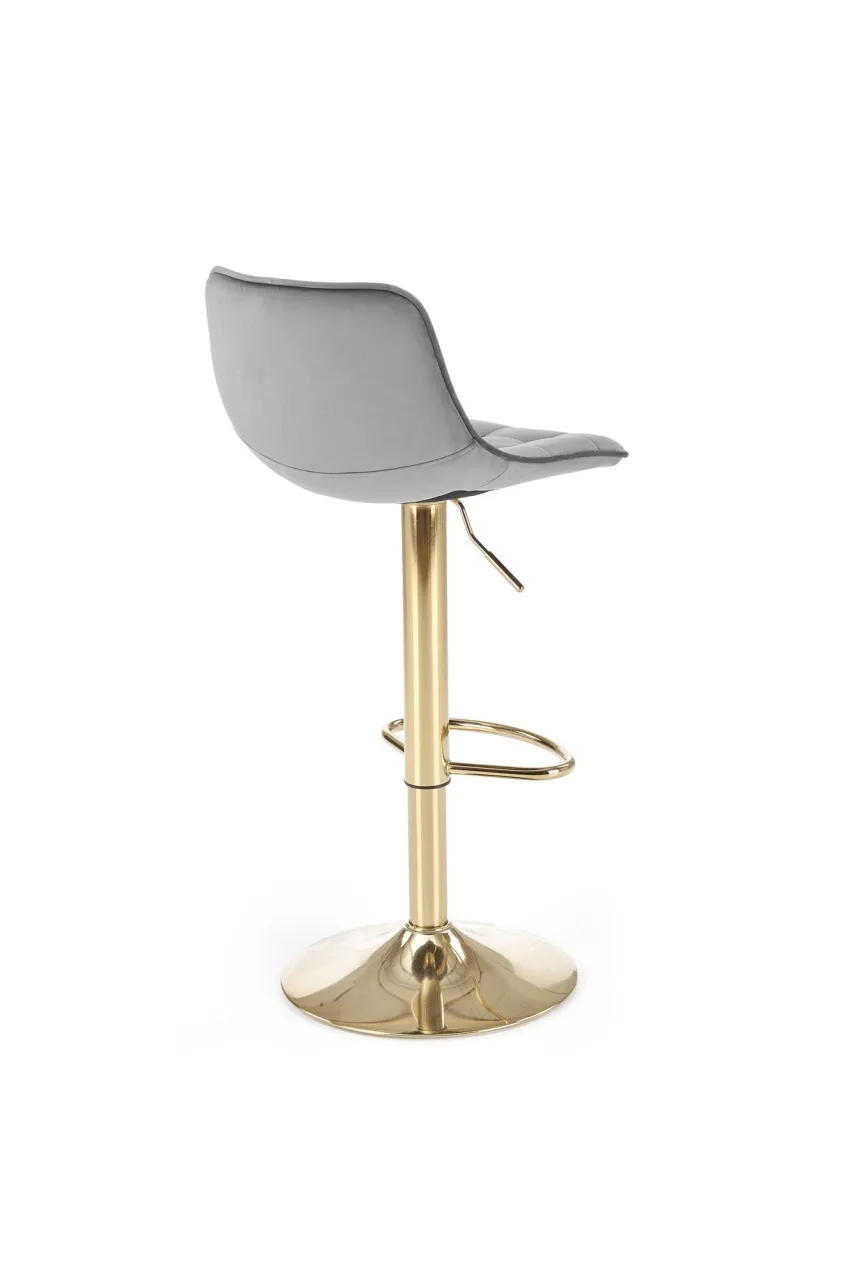 scaun-de-bar-h120-velvet-gri-gold162465 Scaun de bar H120 velvet gri/gold - imagine 6