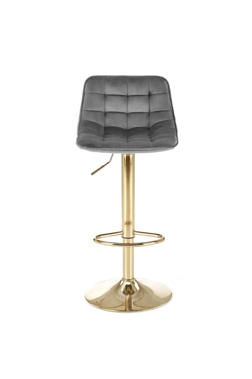 scaun-de-bar-h120-velvet-gri-gold162468 Scaun de bar H120 velvet gri/gold - imagine 9