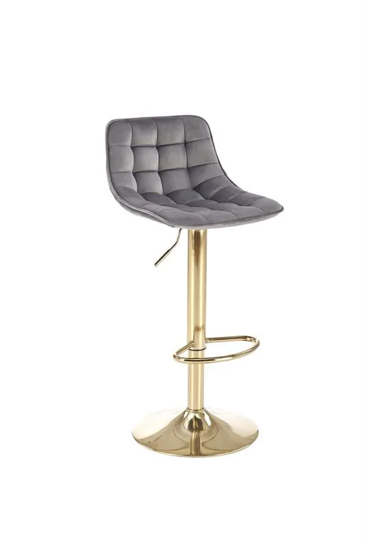scaun-de-bar-h120-velvet-gri-gold28041 Scaun de bar H120 velvet gri/gold
