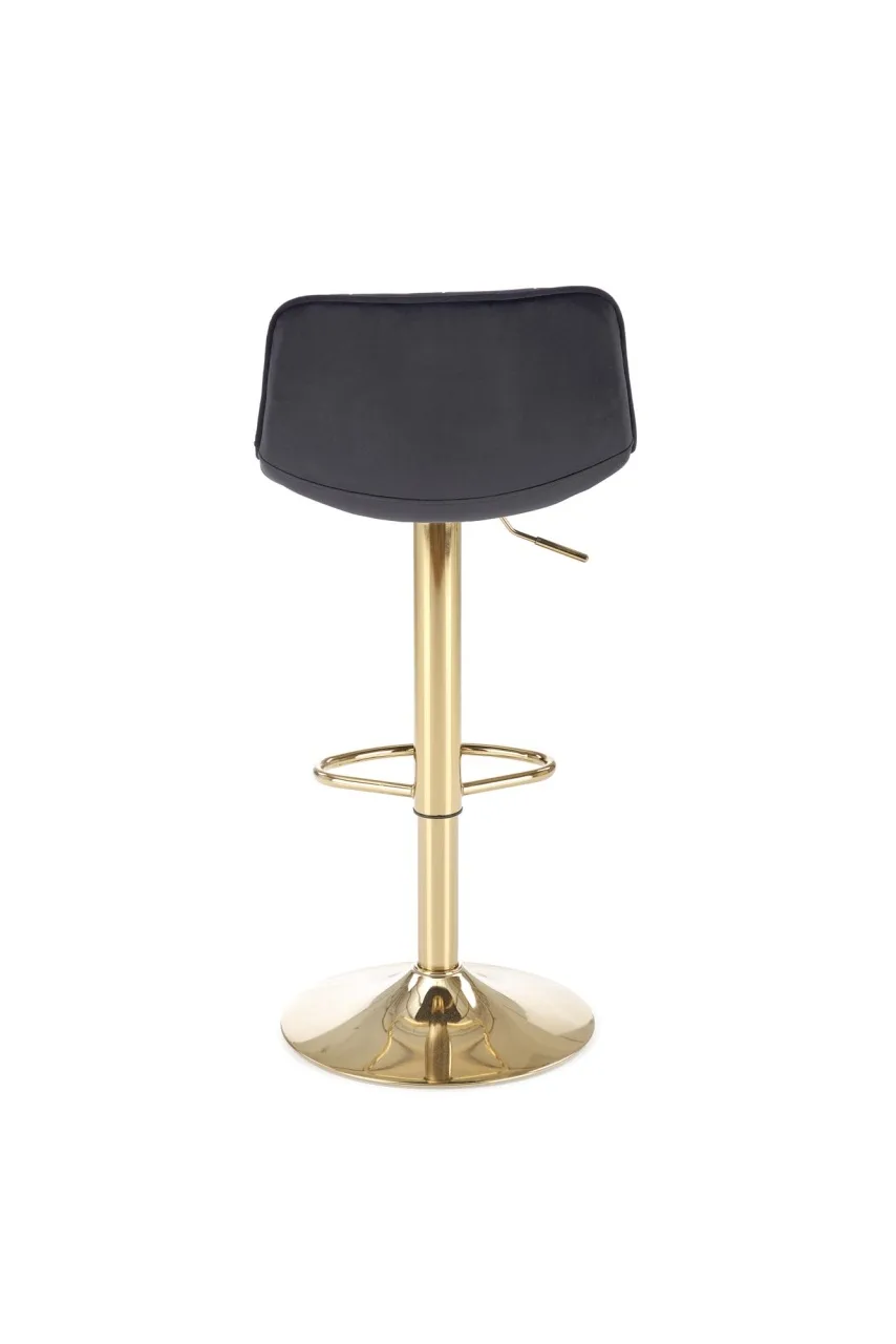 scaun-de-bar-h120-velvet-negru-gold162484 Scaun de bar H120 velvet negru/gold - imagine 3