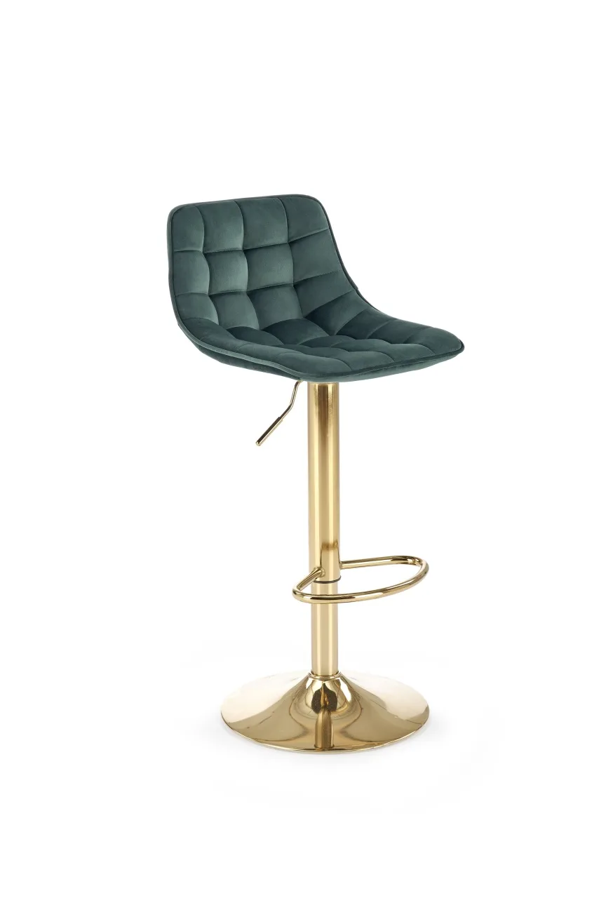 scaun-de-bar-h120-velvet-verde-gold162470 Scaun de bar H120 velvet verde/gold - imagine 2