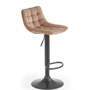 Scaun de bar H95 velvet bej